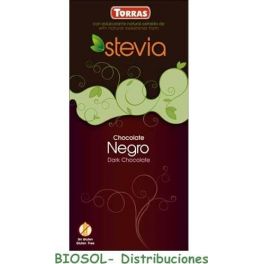 Chocolate STEVIA negro 60% cacao 100grs .