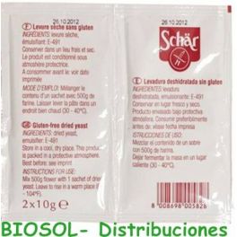 Levadura pan SCHAR 20 gr SIN GLUTEN
