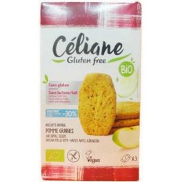 Galleta desayuno Avena y manzana BIO 140gr sin gluten CELIANE